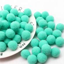 Bile pufoase moi pentru artizanat, 10-30 mm, pompoane multicolore, pompoane colorate pentru arte și meșteșuguri, pentru decorarea nunții, făcute manual, cusut, consumabile pentru artizanat, 20 g - Multicolor - Vizualizare 18