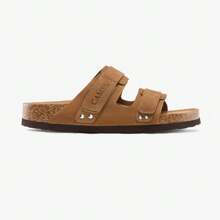 CAMEL CROWN 女士运动凉鞋夏季新款防滑复古流行透气拖鞋 - 沙 - 查看 2