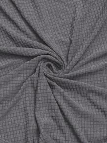 Dark Grey Waterproof Integrated Curved Office Chair Cover With High Armrests And Elastic Shaped Computer Chair Cover, Hotel Dining Chair Cover, Makeup Chair Cover, All Inclusive Universal