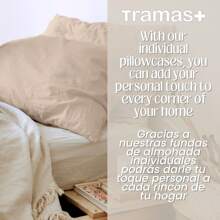 Tramas+ Taie d'oreiller, 125x45cm, 100% coton, extra douce et respirante, fermeture enveloppe, certifiée Oeko-Tex - ✅ Livraison 24/72h en Espagne (péninsule)