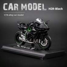 1 件合金摩托车 - 川崎 HR2 - 升级版重型摩托车玩具、玩具车、男孩玩具、时尚同款、节日礼物、生日礼物、完美礼物、配饰、玩具、复活节礼物、愚人节礼物、万圣节礼物、圣诞节礼物