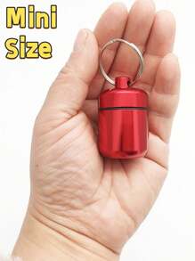 3Pcs/1Pc Mini Travel Storage Box Case - Water-Resistant Design For Protection Against Moisture, Aluminum Alloy Construction, Convenient Key Ring Attachment For Easy Carrying - Organize And Secure Your Daily Small Items For Outdoor Camping & Travel Holiday Essentials Holiday Travel Essentials Travel Bag Travel Accessories - Multicolor - View 2