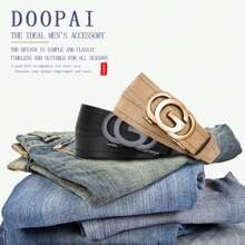 DOOPAI DOOPAI Herren Gürtel im Lässig Stil - Ledergürtel aus PU, verstellbar passend für vintage Hosen, stilvolles und vielseitiges Accessoire, perfektes Geschenk für ihn