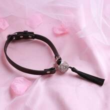 Bondage Collar, Adjustable Tasseled Collar With Bell Couples Intimate Toy Date Night Game