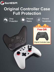 GameSir Switch 2 手柄,PC 游戏手柄,安卓手柄,Nova Lite 摇杆,兼容 Switch 2、Switch 1、PC、iOS 设备、Switch Steam Deck、Windows 系统,采用霍尔效应摇杆,配备原装手柄保护套,高性价比,模拟扳机键,双震动马达,支持连发功能,游戏配件,600mAh 锂电池,支持无线 (2.4G) 或有线连接,深紫色 - 深紫色 - 查看 3