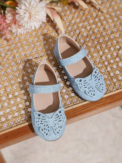 美丽蝴蝶平底婴幼儿学步鞋，春夏