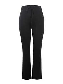 LovelyWholesale Women'S Casual Drawstring Rhinestone Letter Chic Pants For Women Fall Clothes For Women