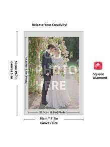 [5D Diamond Painting Kit People] Custom 5D Diamond Painting Kit - Personalized Full Round Diamond Art Craft With People Theme - High Quality Canvas DIY Mosaic Embroidery Set For Home Decor And Memory Preservation 1.2K+ Sold Sold By JHYICAI 4.9 #7 - Multicolor - View 12