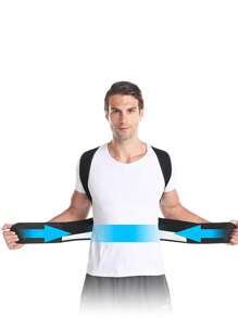 Adjustable Back Support Belt - Unisex Back Posture Corrector With Elastic Back Brace For Men And Women