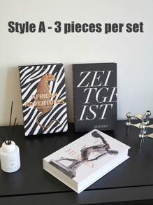 Bộ 3/1 Bộ trang trí bàn làm việc tạo động lực gồm sách trang trí cho trang trí văn phòng tại nhà | Sách giả trang trí phòng cao cấp cho giá sách, trang trí bàn làm việc văn phòng, trang trí văn phòng cho phụ nữ, trang trí nam giới Sách giả để trang trí cà phê, dùng để trang trí phòng, trang trí nhà cửa, trang trí phòng ngủ, trang trí nhà cửa phòng khách, đồ trang trí phòng, trang trí văn phòng - Nhiều màu - Xem 8