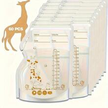 100pcs/60pcs/30pcs, 8oz/250ml Breastmilk Storage Bags, Double-Sealed Milk Storage Bags With Pour Spout For Breastfeeding, Self-Standing Bag, Space Saving Flat Profile For Refrigeration And Freezing - Clear - View 11