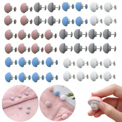 1pc Mushroom-Shaped Bed Sheet Holder, Anti-Slip Reusable Invisible Duvet And Pillow Case Fastener For Bedding, Mattress, Slippers, Socks - Detachable Bedding Fixing Clip, Hand Wash Only, Mixed Color