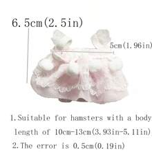 Vestido para hámster, ropa para hámster, ropa de muñeco de peluche de hámster
