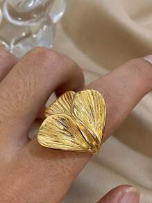 1 stuk elegante geometrische ring met bloemblaadjes, hypoallergeen en aanslagbestendig roestvrij staal, stapelbare sieraden voor vrouwen en koppels, zomerstrand/reizen/dagelijkse benodigdheden, perfect cadeau voor Moederdag/Valentijnsdag/Kerstmis/verjaardag (cadeaus voor vriendin/moeder)