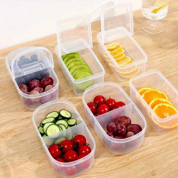 Food Storage Containers, PP Material, Refrigerator & Microwave , Suitable For Food, Fruits, Star Anise, Spices, Snacks, Ideal For Kitchen Storage, Outdoor Portable Bowls, Household Choice