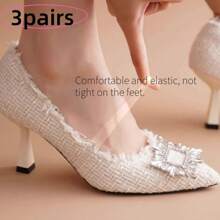 3pcs Set High Heel Non-Slip Invisible Shoelaces Women Transparent Shoes Tying Laces Strap