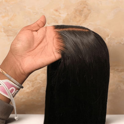 42 Inch Glueless Wigs Human Hair Pre Plucked Pre Cut 5x5 HD Lace Closure Wigs Human Hair Glueless Wear And Go 200% Density Body Wave Lace Front Wigs Human Hair With Baby Hair Natural Black