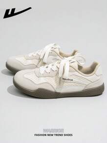 WARRIOR 女士系带设计运动鞋，户外低帮休闲鞋，夏季透气滑板鞋，轻便，舒适，时尚帆布运动鞋，街头风格