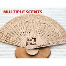 [Customization] Bulk Wedding Fan Favors, Personalized Fans, Party Favors, Couple Gifts, Hand Fans, Gifts For Brides, Boyfriend, Girlfriend, Family, Friends, For Anniversaries, For Valentine's Day, For Birthdays, For Graduation, Unique, Summer Wedding - Multicolor - View 7
