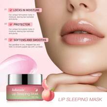 Lip Mask Jelly Peach Lip Sleeping Collagen Mask Hydrated Pink Lip Repair Nourish Protect Volumizes Dry And Chapped Lips Care Products