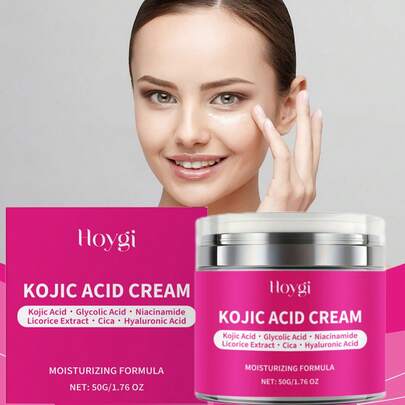 Kojic Acid Whitening Cream, Brightens Complexion, Evens Skin Tone, Improves Dullness, Moisturizing & Firming Spot Fading Cream