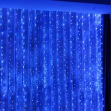 LED Curtain Lights, USB Powered 8 Modes Remote Control, 3*3 Meters/3*2m/3*1m Curtain String Lights, Fairy Lights Garland For Wedding Party Home Garden Bedroom Outdoor Indoor Wall Window Decor, Halloween, Christmas - Warm White/White/Colorful