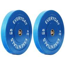 BalanceFrom  Bumper Plate Weight Plate, 45 Lbs Pair Color
