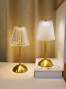 1 peça Lâmpada de mesa de cristal retrátil de luxo americana, luz decorativa de cristal de rubi LED de 3 cores, lâmpada de toque recarregável por USB para quarto, sala de estar, criado-mudo, escritório, jantar, bar e uso externo - Modelo de carregamento de três cores - Visão 3