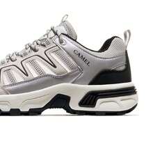 CAMEL CROWN 男士户外徒步鞋，透气耐磨防滑山地徒步鞋，春夏新品 - 銀灰 - 查看 4