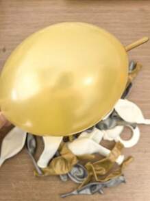 60个尾链乳胶气球连接气球乳胶可连接气球连接白色气球花环拱门套装生日派对婚礼周年纪念新款拱门派对装饰 - 彩色 - 查看 11