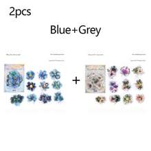 20/120 Peças Conjunto de Adesivos Florais Vintage - Designs Elegantes de Flores para Scrapbooking, Artesanato DIY e Colagens | Material PET Durável, Autoadesivo e com Detalhes Brilhantes, Para Volta às Aulas, Materiais Escolares, Volta às Aulas