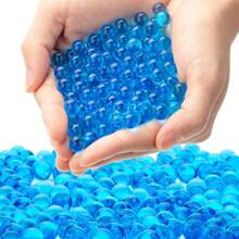 10,000pcs Blue Water Drop Beads For Vase, Hydrogel Pearls, Floating Orbs For Centerpiece Vase, Gel Pearls For Flower Cups, Gel Balls, Water Beads, Plant Gel Water Beads, Water Droplets