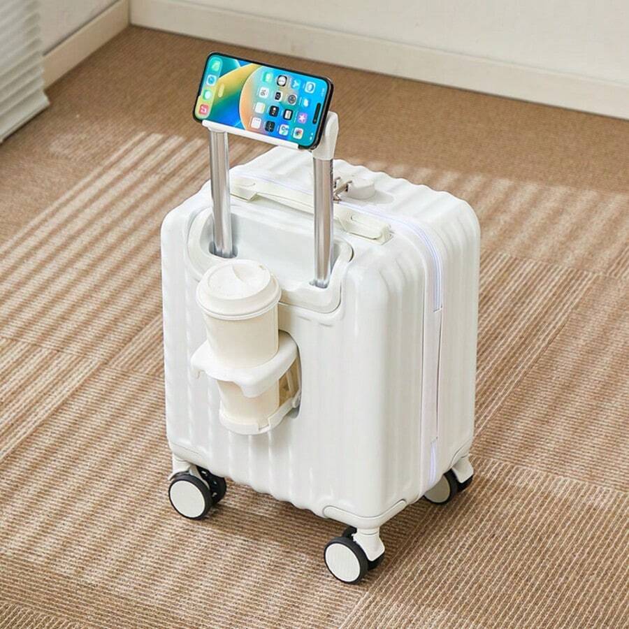 Maleta de viaje con ruedas de 14 pulgadas, ligera y de alta calidad, con ruedas de 360 grados, candado de combinación, adecuada para hombres, fotografía y viajes al aire libre
