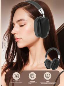 New B36 Full Coverage Wireless Headphones, HiFi High-Definition Calls, Comfortable MP3 Music Headphones For Phones, Type-C, Foldable Rotatable Telescopic Portable Travel Headphones, New Year/Christmas/Valentine's Day Gift, ABS Plastic Metal Feel High-End Business Gift Wireless Headphones