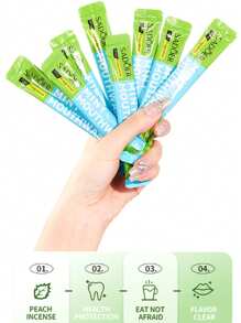 1 盒一次性桃子、柠檬和薄荷漱口水，清新口气，10ml*20 包 - 彩色 - 查看 5