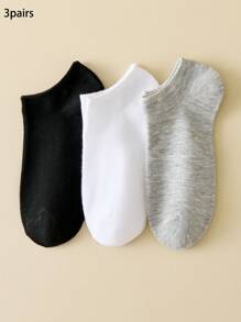 1/3/5/10/15/20/30 Pares de calcetines multicolor de moda versátiles unisex, calcetines bajos transpirables para el tobillo, calcetines invisibles, que absorben la humedad, de estilo casual simple, apropiados para todas las estaciones y ocasiones