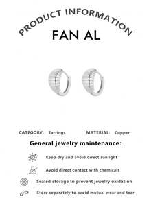 Pendientes de aro en espiral con cuernos para mujeres, pendientes minimalistas de círculo 3D retorcido, pendientes pequeños, elegantes y vintage adecuados para el trabajo y el uso diario