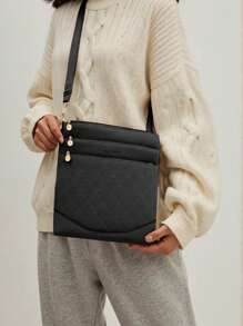 Women Vintage PU Leather Large Shoulder Bag Work Daily Handbag