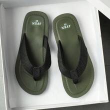 Men's Lightweight Casual Thong Sandals For Summer, Beach And Daily Wear - Army Green - View 6