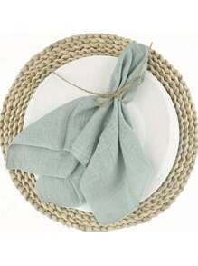 4pcs/6pcs Handmade Cloth Napkins Set Of Dusty Pink Linen Napkins Rustic Dinner Napkins Bulk For Wedding Party Baby Showerbaby Shower Family Decorations Gifts - Multicolor - View 28