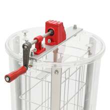 YUNRUX Manual Honey Extractor 2 Frames Tangential Extractor Stainless Steel Beekeeping