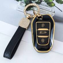 1 件 TPU 汽车钥匙包带钥匙扣套适用于标致适用于雪铁龙 3 键汽车钥匙扣套适用于 2008 适用于 3008 适用于 4008 适用于 5008 适用于 308 适用于 408 适用于 508 适用于 C1 适用于 C2 适用于 C4 适用于 C6 适用于 C3-XR 适用于 Grand 适用于 DS 适用于 DS5 精致高端钥匙包适合女孩