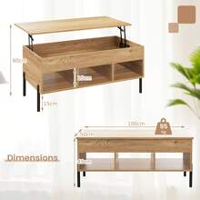 Lift Top Coffee Table Central Table With Lifting Tabletop Cocktail Table Living Room