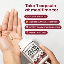 Physician's Choice Digestive Enzymes With Probiotics + Prebiotics - Mealtime Discomfort & Bloating Relief - Multi Support For Digestion & Gut Health-60 CAPSULES - 30 Đếm - Xem 10