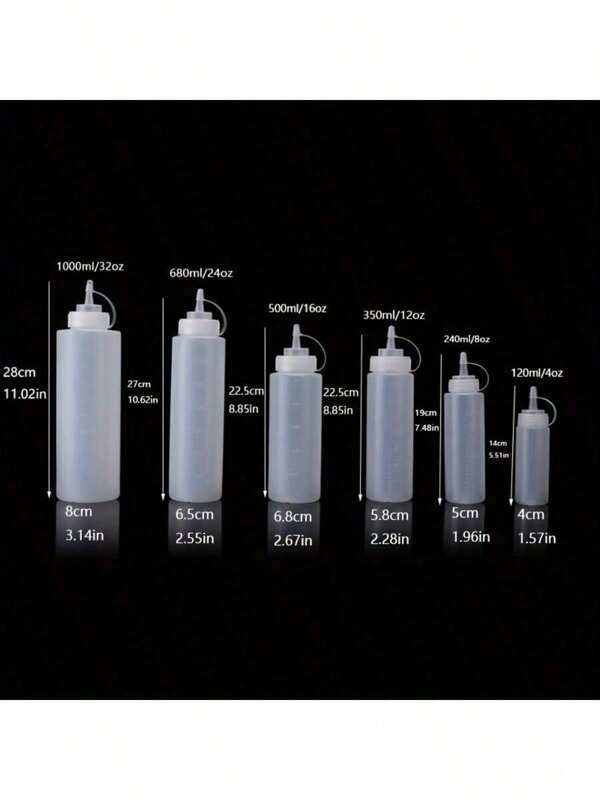 Kitchen And Kitchen Squeeze Bottle, Sauce Bottle, Seasoning Squeeze Bottle, Squeeze Seasoning Bottle, Salad, Barbecue, Baking, Camping, Kitchen Utensils Tomato Sauce Salad Dressing Sweet Sauce Fruit Sauce Seasoning Bottle Cake Cream Making Bottle Kitchen Seasoning Bottle