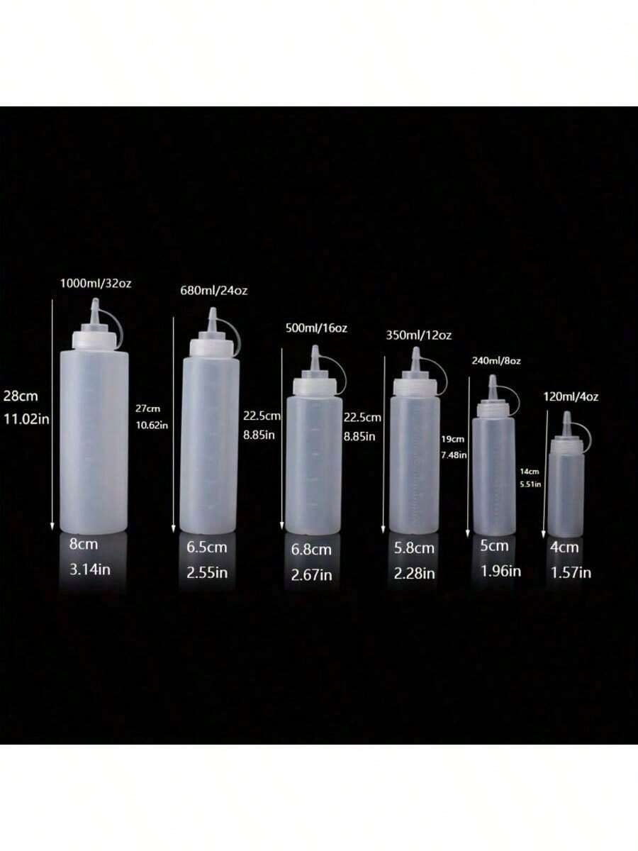 Kitchen And Kitchen Squeeze Bottle, Sauce Bottle, Seasoning Squeeze Bottle, Squeeze Seasoning Bottle, Salad, Barbecue, Baking, Camping, Kitchen Utensils Tomato Sauce Salad Dressing Sweet Sauce Fruit Sauce Seasoning Bottle Cake Cream Making Bottle Kitchen Seasoning Bottle