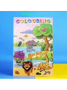 1/2/4张贴纸涂色书，含字母和数字贴纸 - A5创意手工纸活动书，可用于绘画和涂色，是青少年和成人的理想礼物，一次性使用，独角兽主题派对礼品，独角兽派对用品，奖品奖励，返校礼物和秋季圣诞礼物，8页/40页 - 多色 - 查看 11