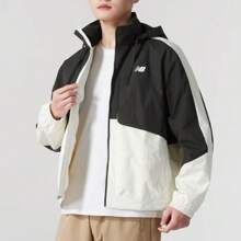 New Balance NB Unisex Jacket 2025 Spring New Color Contrast Sports Casual Hooded Jacket Windbreaker AMJ51323CIO