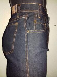 Jeans clásicos de corte slim para hombre - Azul lavado oscuro - Ver 4