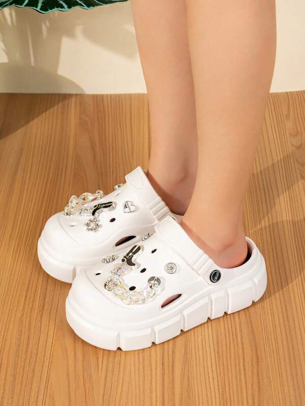 Women's Multipurpose Work Wear & Casual Porous Slide Slippers, Fashionable Non-Slip EVA One-Piece Breathable Design, Shock-Absorbing Soft And Comfortable Odor-Resistant